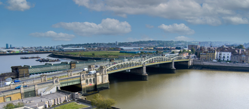 Rochester Bridge in Rochester, Kent