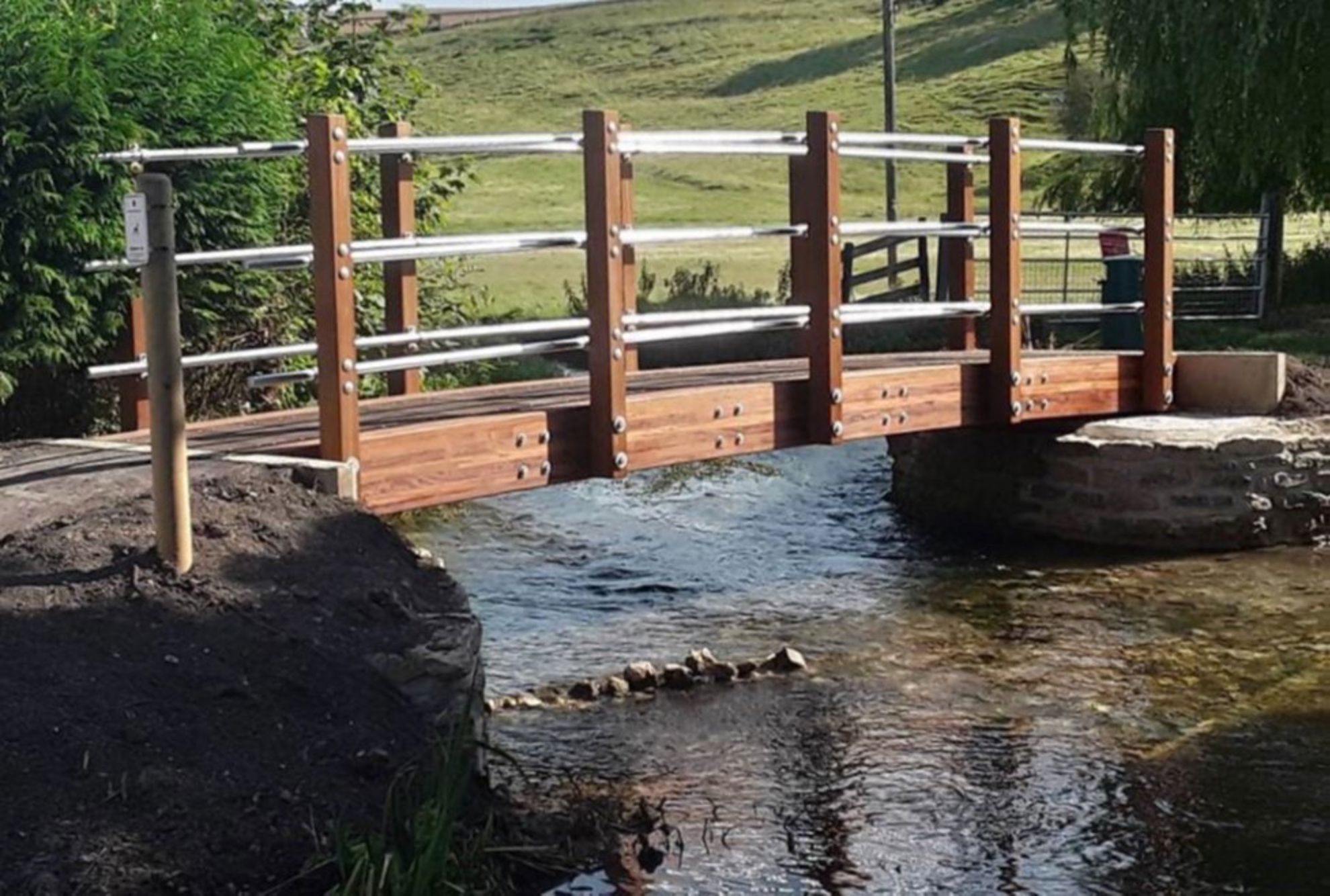 The new Mill Lane cycle bridge